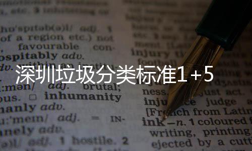 标准桶摆图垃圾5六垃圾分类分类放及深圳生产实景