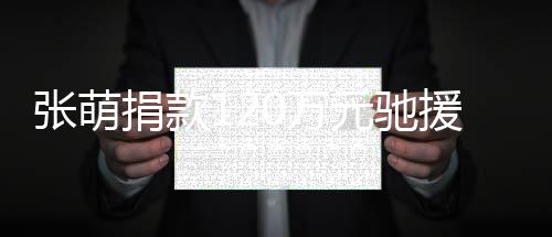0万元驰援河一定张萌行南捐款